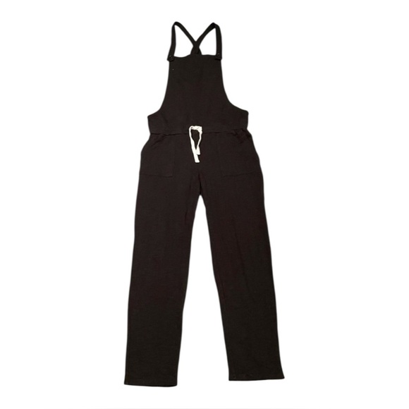 Monrow Mommy Maternity Tie Front Overalls
Jumpsuit with Patch Pocket Small Black - Picture 7 of 14